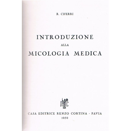 Introduzione alla micologia medica