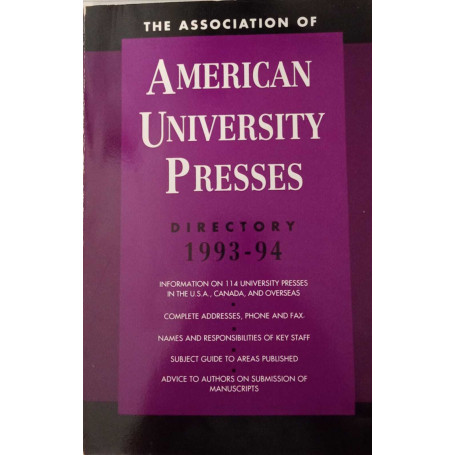 The Association of American University Presses Directory 1993-94.