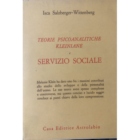 Teorie psicoanalitiche kleiniane e servizio sociale