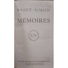 Memories de Saint Simon