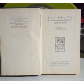 Six Plays by Contemporaries of Shakespeare.