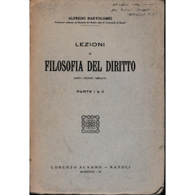 Lezioni di filosofia del diritto. Parte I e II