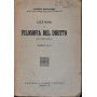 Lezioni di filosofia del diritto. Parte I e II