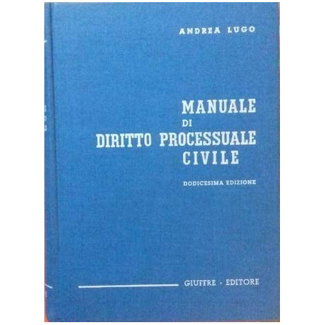 Manuale di diritto processuale civile