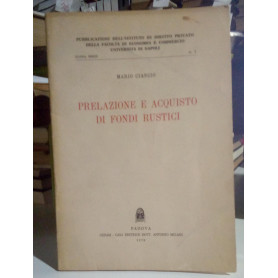Prelazione e acquisto di fondi rustici.