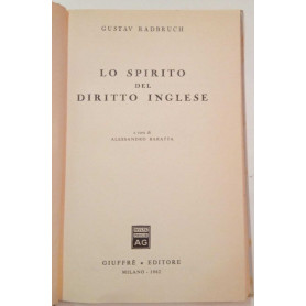 Lo spirito del diritto inglese