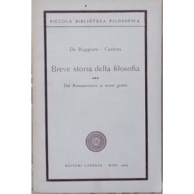 Breve storia della filosofia. Dal Romanticismo ai nostri giorni