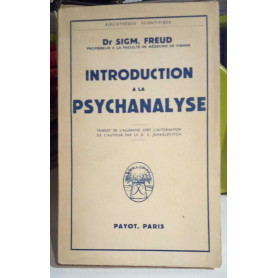 Introduction a la Psychanalyse.