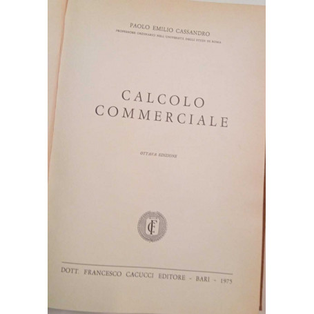 Calcolo commerciale