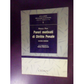 Pareri motivati di diritto penale