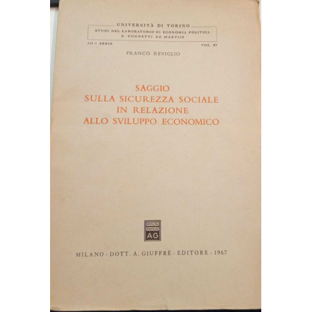 Saggio sulla sicurezza sociale in relazione allo sviluppo economico