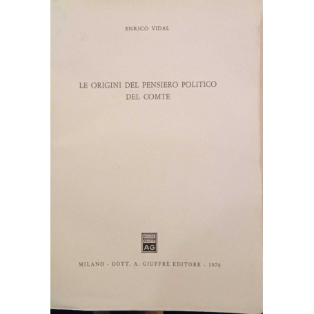 Le origini del pensiero politico del Comte