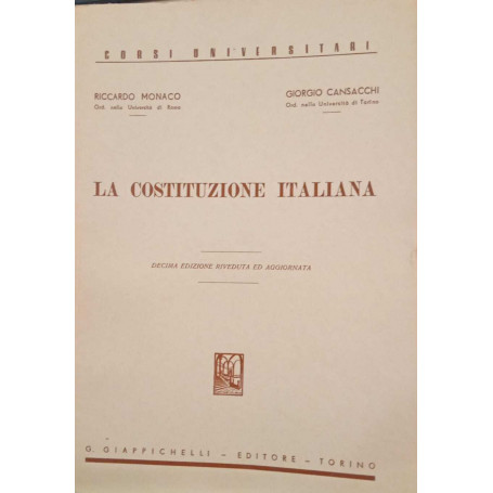La costituzione italiana