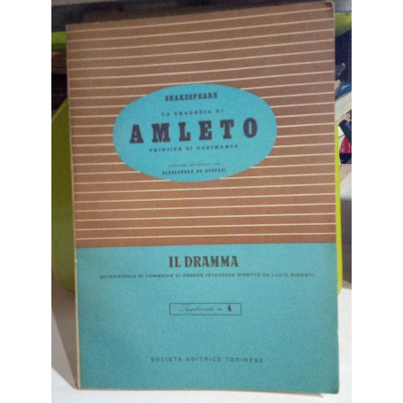 La tragedia di Amleto Principe di Danimarca.