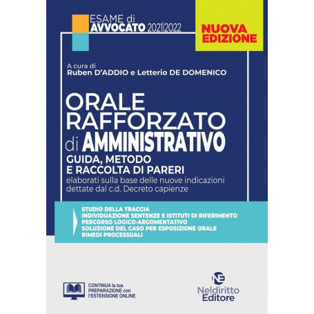 Orale rafforzato di diritto amministrativo.