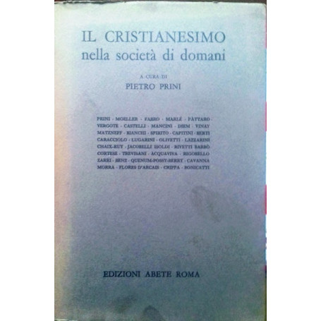 Il cristianesimo nella società  di domani