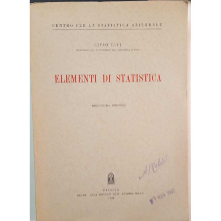 Elementi di statistica