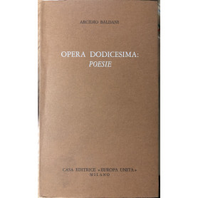 Opera dodicesima: poesie