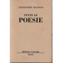Tutte le poesie.