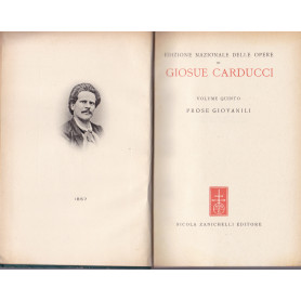 Opere. V. Prose giovanili.