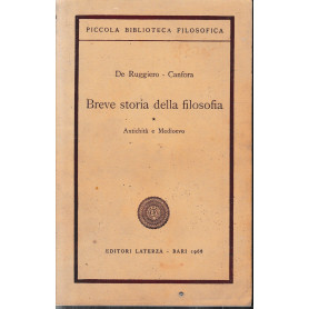 Breve storia della filosofia vol. 1°.