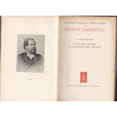 Opere. XIII. La coltura estense e la gioventà¹ dell'Ariosto.