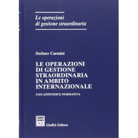 Operazioni Di Gestione Straordinaria In Ambito Internazionale