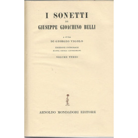I sonetti di Giuseppe Gioachino Belli. Volume terzo