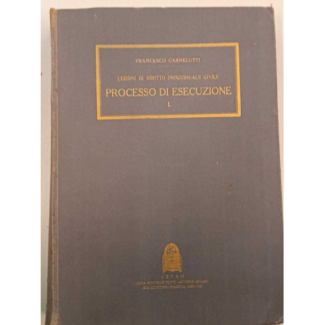 Lezioni di diritto processuale civile. Processo di esecuzione (vol. I)
