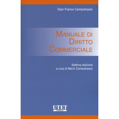 Manuale di diritto commerciale.