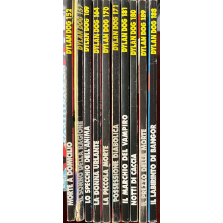 Lotto 10 numeri Dylan Dog (n° 152-157-169-164-170-171-180-181-188-189).