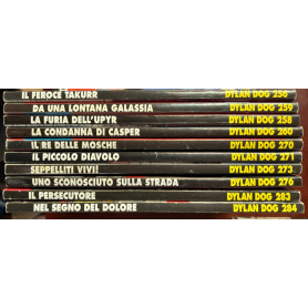 Lotto 10 numeri Dylan Dog ( n° 256-258-259-260-270-271-273-276-283-284).
