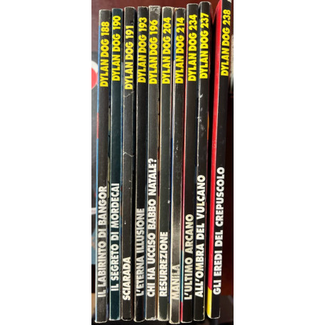 Lotto 10 numeri Dylan Dog (n° 188-190-191-193-196-204-214-234-237-238).