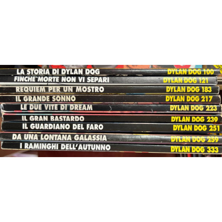 Lotto 9 fumetti Dylan Dog (n° 100-121-183-217-223-239-251-259-333).