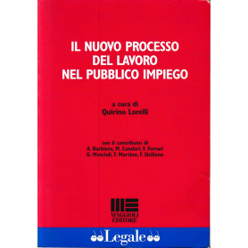 Il nuovo processo del lavoro nel pubblico impiego.