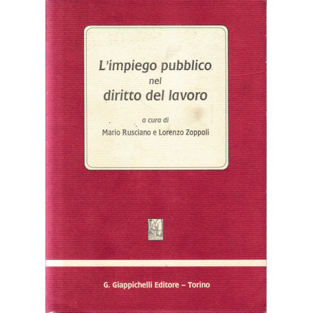 L'impiego pubblico nel diritto del lavoro.