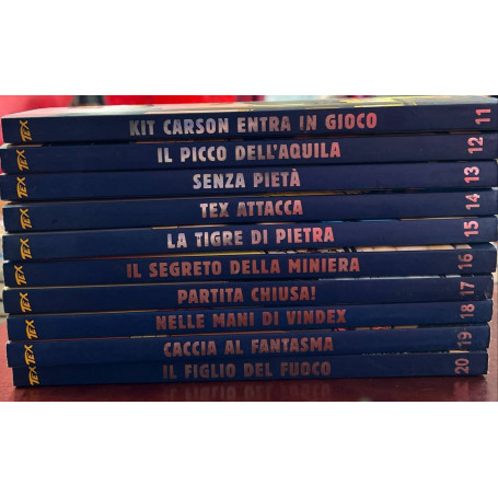 Lotto 10 numeri "Tex - Collezione storica a fumetti" ( da n°11 a 20).