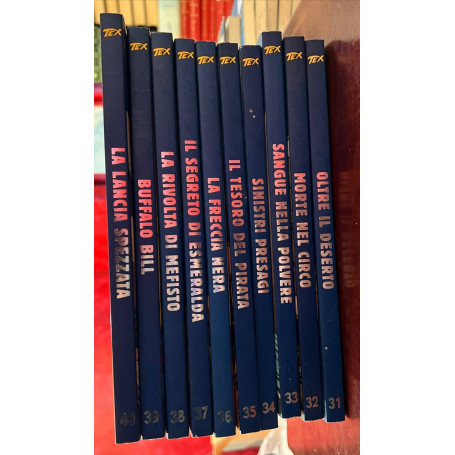 Lotto 10 numeri "Tex - Collezione storica a fumetti" (da n° 31 a 40).