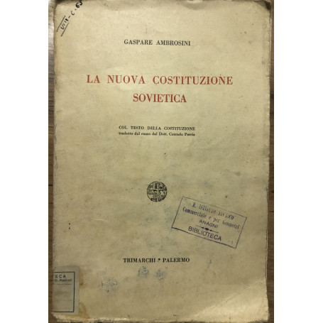 La nuova Costituzione Sovietica