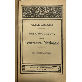 Dello svolgimento della Letteratura Nazionale
