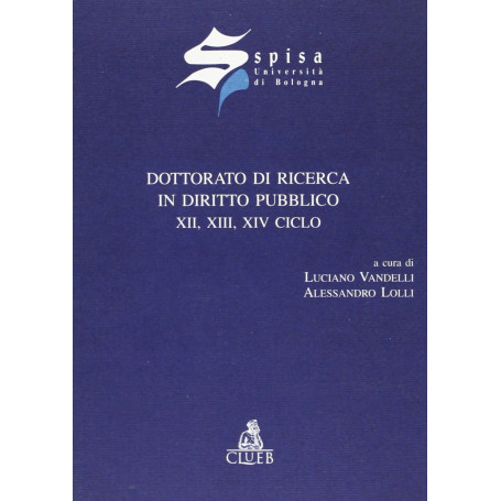 Dottorato di ricerca in diritto pubblico. 12º 13º 14º ciclo