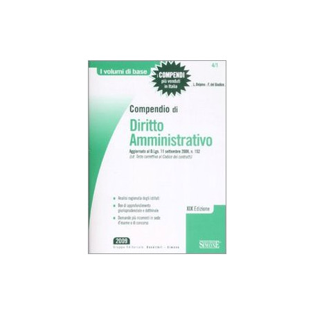 Compendio di diritto amministrativo