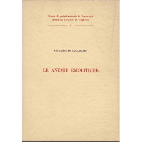 Le anemie emolitiche