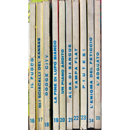 Lotto 10 fumetti Tex (da n° 16 a 25).