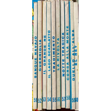 Lotto 10 fumetti Tex (da n° 51 a 60).