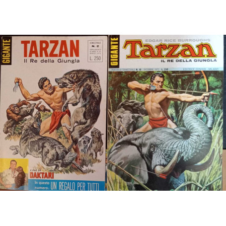 Tarzan il re della giungla. Albi dal n. 2 al n. 10.