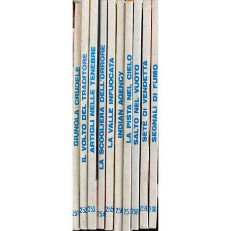 Lotto 10 fumetti Tex (da n° 251 a 260).
