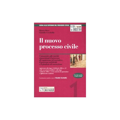 Il nuovo processo civile Novità sul processo di cognizione ed esecutivo Il processo arbitrale e il giudizio di cassazione