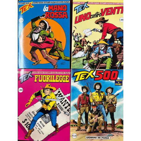 Lotto Tex Nuva Ristampa (n° 1-2-3) e Tex 500.