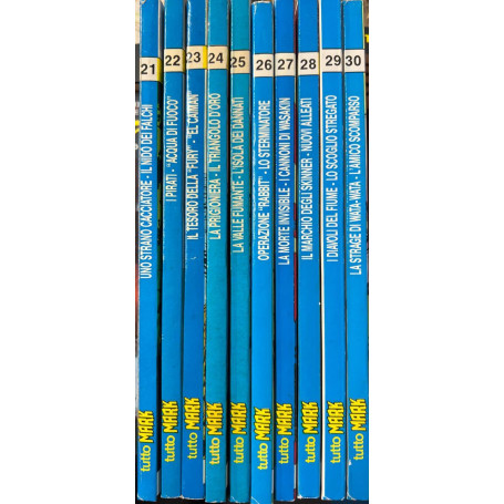 Lotto 10 fumetti Tutto Mark (da n° 21 a 30).
